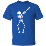 Dabbing Skeleton T-shirt For Halloween_black=