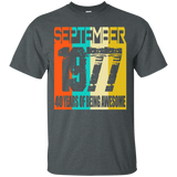 September 1977 40th Birthday Ideas 40 yrs old Bday T-shirt_Black