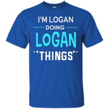 I'm Logan Doing Logan Things Funny First Name T-shirt_black=