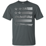 Mechanic American Flag Duct Tape T-shirt Patriotic_black=