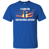 I Stand For Our National Anthem Graphic T-shirt_black