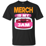 MERCH IS MY JAM Funny Merch Business T-Shirt_Black