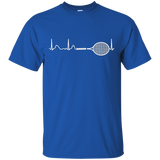Racquet Heartbeat Funny Tennis Player Gift T-Shirt_Black