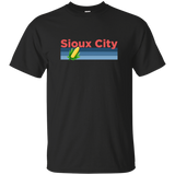 Sioux City Retro Corn & Farming - Iowa T-Shirt_Navy