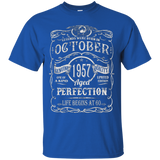 Legends Were Born In October 1957 T Shirt 60th Birthday Gift