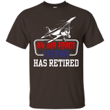 Cool T Shirt For Air Force. Retirement Gifts For Grandad_black