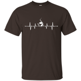 Coffee Heartbeat T-shirt_black=