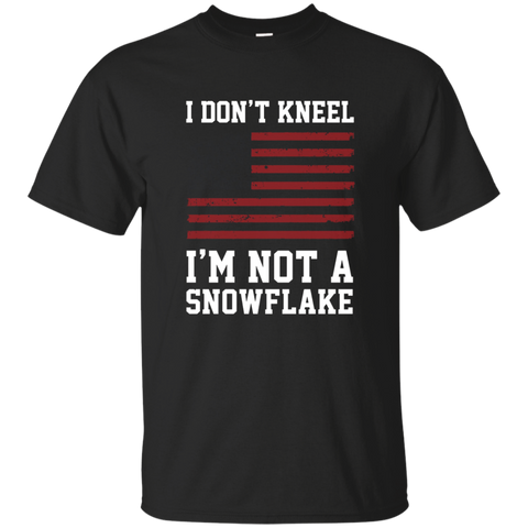 I Don't Kneel - I'm Not A Snowflake Distressed Flag Shirt_black