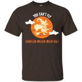 Halloween T-shirt You Can't Fly Craftin Witch With Us Gift_black