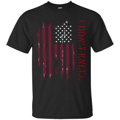 I Don't Kneel Cool Flag T Shirt_black