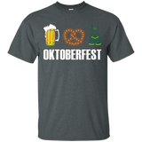Oktoberfest Beer Pretzel Lederhosen Germany T-Shirt_Black