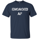 Women's Engaged AF Shirt Engagement Gift for Newlyweds_Black