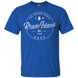 Rhode Island T-Shirt, US State Travel Vacation Shirts RI USA_Black