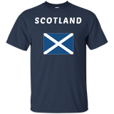 SCOTLAND T-shirt Flag Tee Scots Scottish National Country_Black