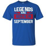 Legends Are Born In September T-shirt - Birthday Tshirt
