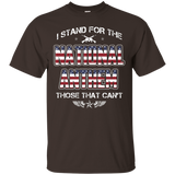 I Stand For The National Anthem Those That Can't Flag Shirts_black