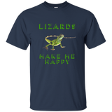Lizards Make Me Happy Reptile Shirt