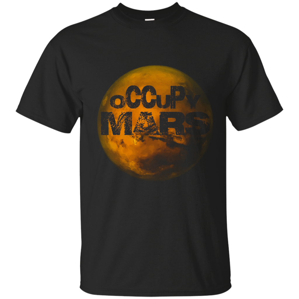 Occupy Mars T-Shirt - Space Exploration Tee_Navy