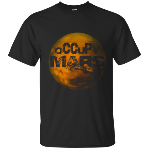 Occupy Mars T-Shirt - Space Exploration Tee_Navy