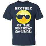 Brother Of The Birthday Girl Emoji T-shirt For Bday Party_black=