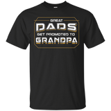 Great Dads Get Promoted To Grandpa - Coolest Grandpa Shirt_black=