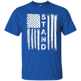 I Stand American Flag Shirt Stand For The Flag T-shirt_black