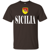 SICILIA T-shirt Sicilian Flag Sicily Italian Tee Italy Pride_Black
