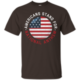 I Stand For The National Anthem T-shirt Don't Kneel Flag Tee_black