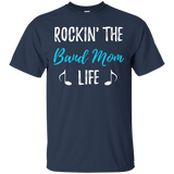 Rocking The Band Mom Life T-Shirt Funny Mother Gift Shirt_Black