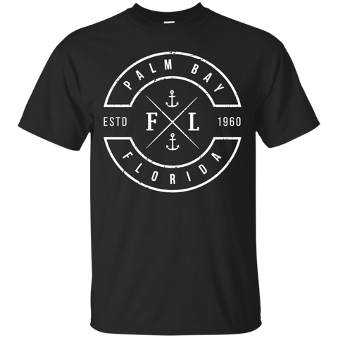 Palm Bay Florida T Shirt FL Emblem Souvenir_Black