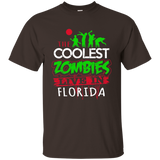 The Coolest Zombies Live in Florida Halloween T-Shirt_Black