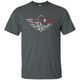 Guamanian American Flag T Shirt. Guam National Flag Shirt_black