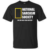National Sarcasm Society Tshirt_Black