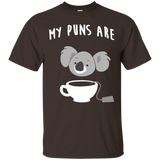 My Puns Are Koala Tea T Shirt_Black