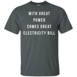 With Great Power Electricity Bill shirt_Black