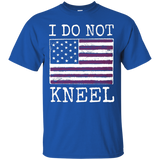 I Do Not Kneel T Shirt For Americans Who Stand For The Flag_black