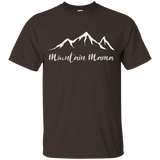 Womens Mountain Mama Shirt for Outdoor Lovers and Hiking Moms_Black