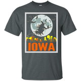 Retro IOWA Halloween Witch Eclipse Shirt Black Cat Broom_Black