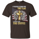 American Flag I Stand For The Flag Christian Patriotic Shirt_black