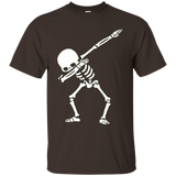 Skeleton Dabbing Shirt - Funny Graphic Shirt_Black
