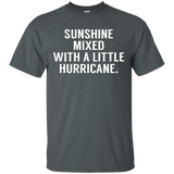 Sunshine Mixed With A Little Hurricane Sarcastic Funny Shirt_black=