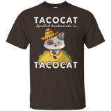 Tacocat Shirt Spelled Backwards Is Tacocat Funny Cat Lover_Black