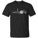 Volleyball Heartbeat T-Shirt_Black