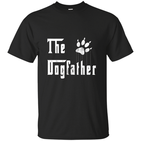 The Dogfather T Shirt Best Dog Dad Best Dog Father Dog Dad_Black