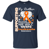 Supporting My Brother - Leukemia Awareness shirt_Black