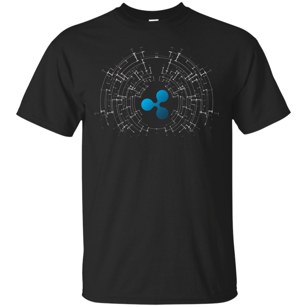 Ripple XRP Logo Crypto Tech T-Shirt_Black