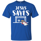 Jesus Saves - Soccer - Goalie - Funny Jesus Shirt