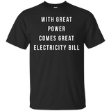 With Great Power Electricity Bill shirt_Black