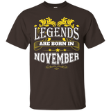 Legends Are Born In November Birthday T-shirt Gift_black