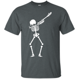 Dabbing Skeleton T-shirt For Halloween_black=